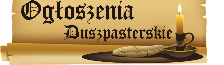 Ogłoszenia duszpasterskie