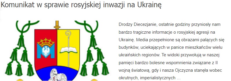 Komunikat w sprawie inwazji