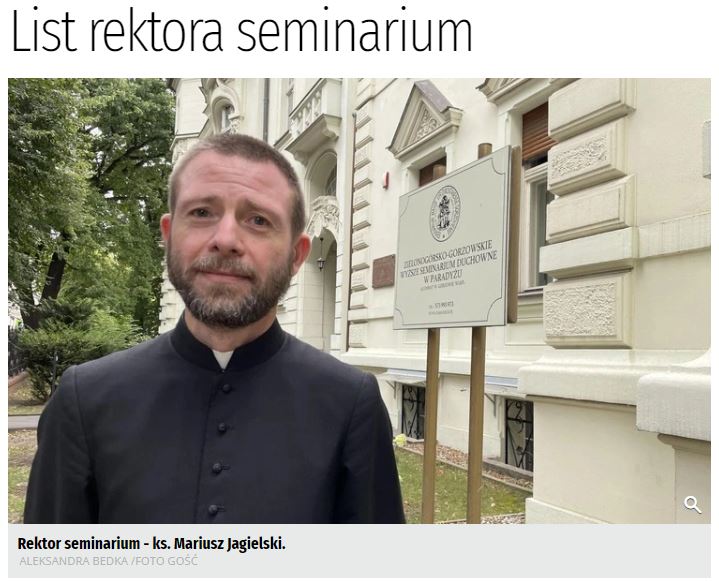 List Rektora Seminarium